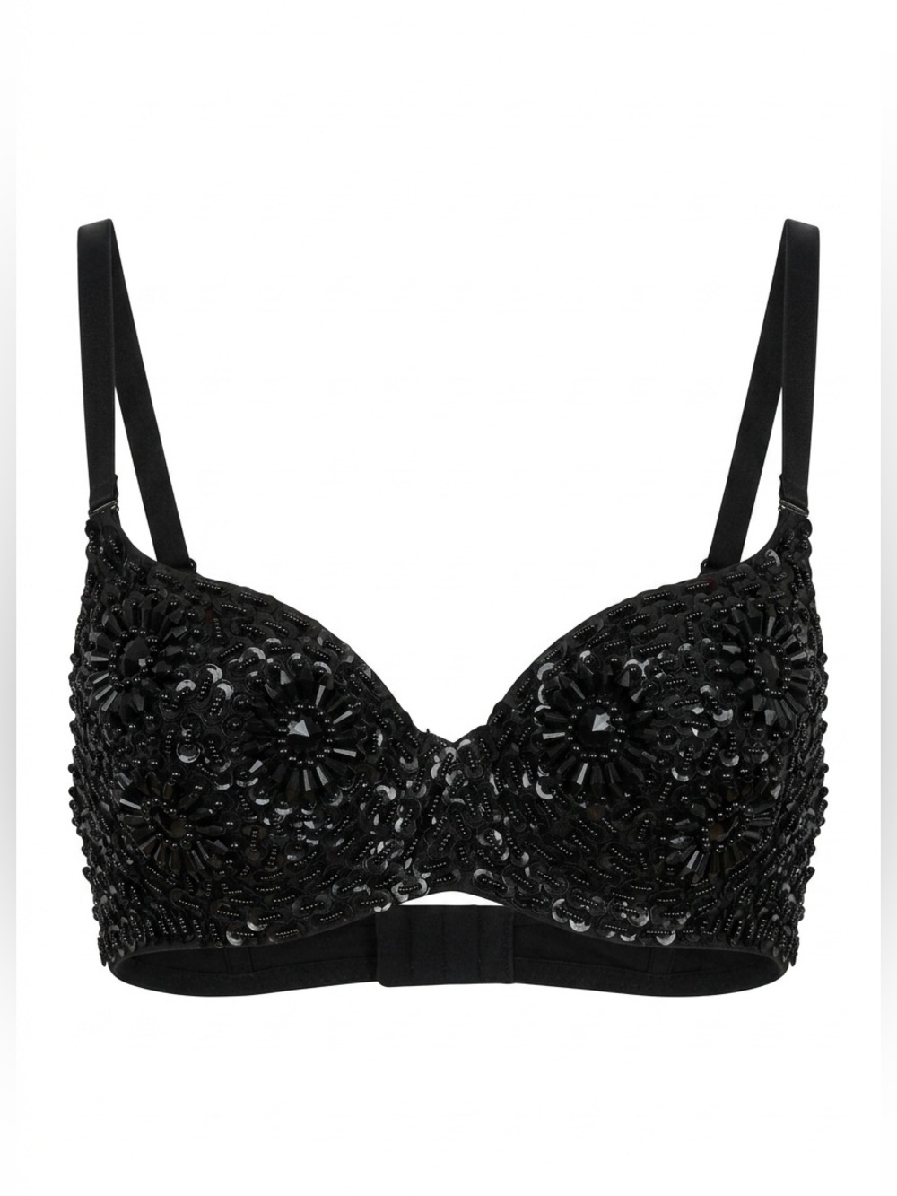 Sequin detailed bra